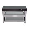 55-inch-wide 208-240-volt 4-pan humidity-controlled hot food display case