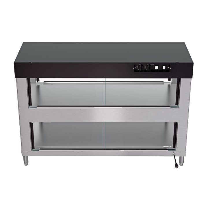55-inch-wide 208-240-volt 4-pan humidity-controlled hot food display case