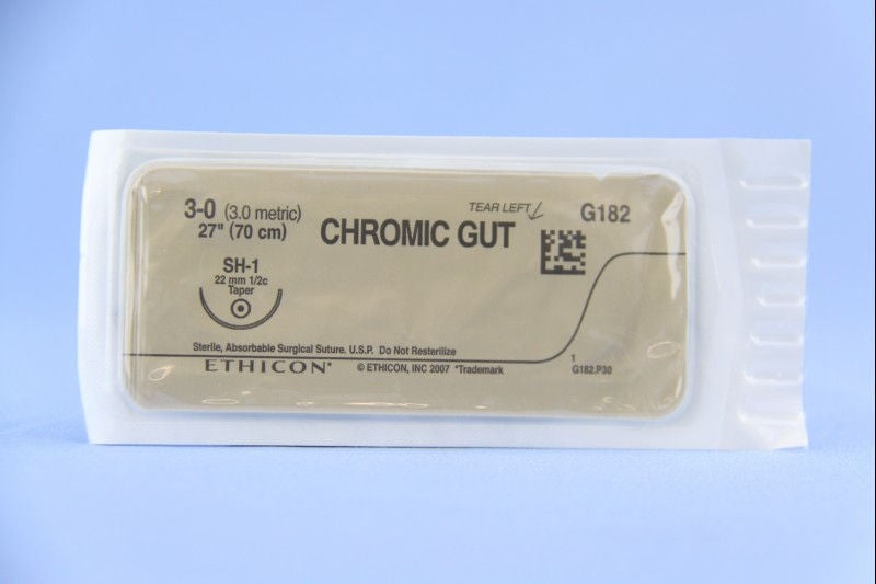 J & J Healthcare Systems SUTURE, GUT CHR 3-0 27" SH-1 (36/BX)