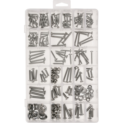 Stainless Steel Fasteners Assortment Kit (252-Piece)