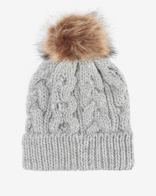Penshaw Cable-Knit Beanie Classic Grey