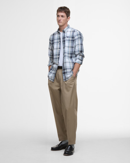 Gabe Checked Tailored Long-Sleeved Shirt