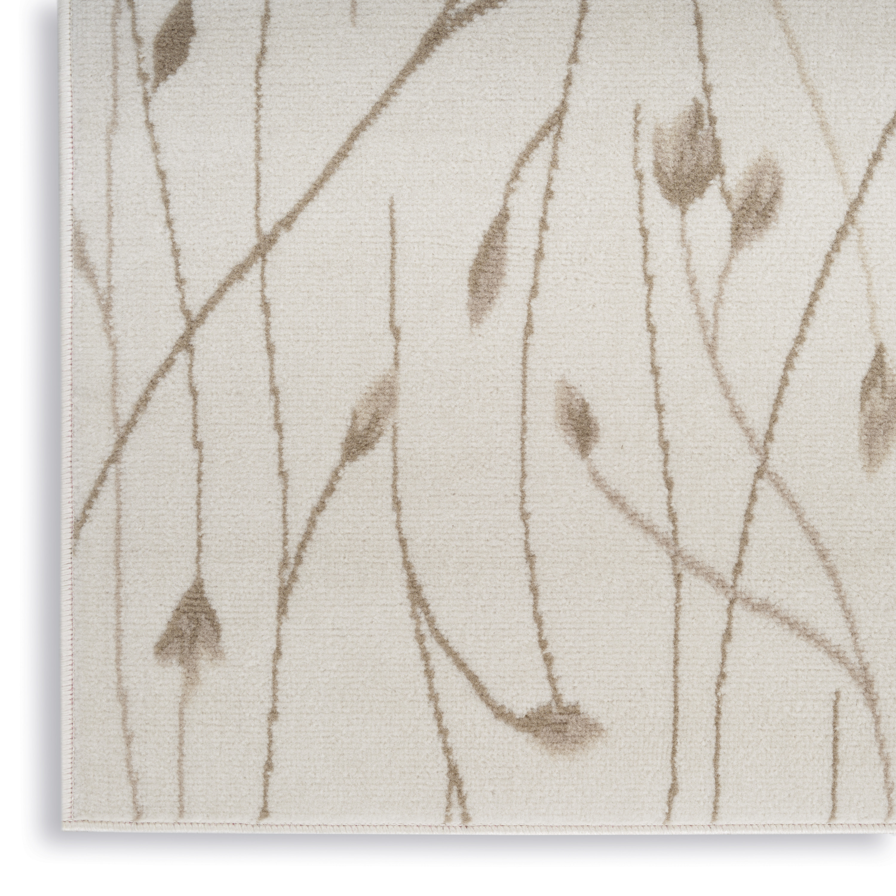 Nourison Grafix 2' x 4' Ivory Beige Modern Indoor Rug
