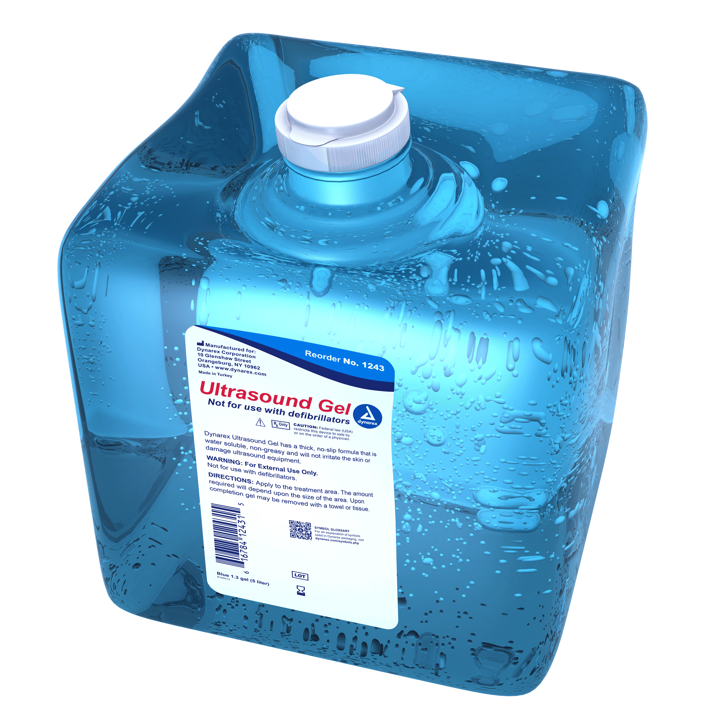 Ultrasound Gel - 1.3 gal (5 liters) Blue