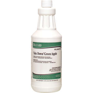 Hillyard, Take Down®, Deodorizer, Green Apple, Liquid, 32 fl oz Bottle