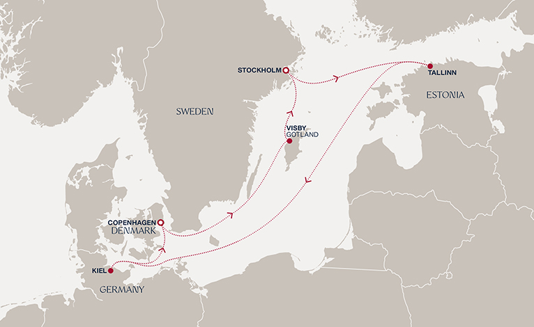 Itinerary map