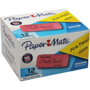 Pink Pearl&reg; Eraser, Large, Box of 12
