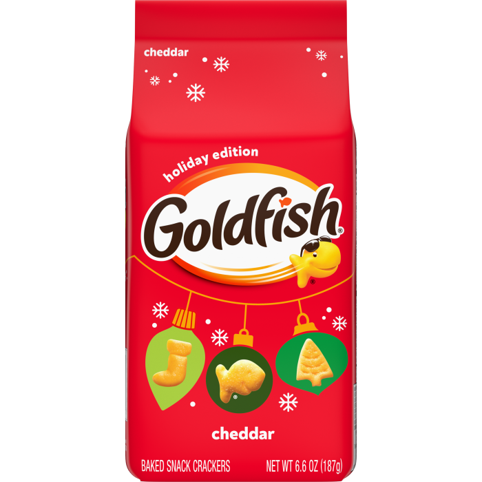 Holiday Shapes Cheddar Baked Snack Crackers