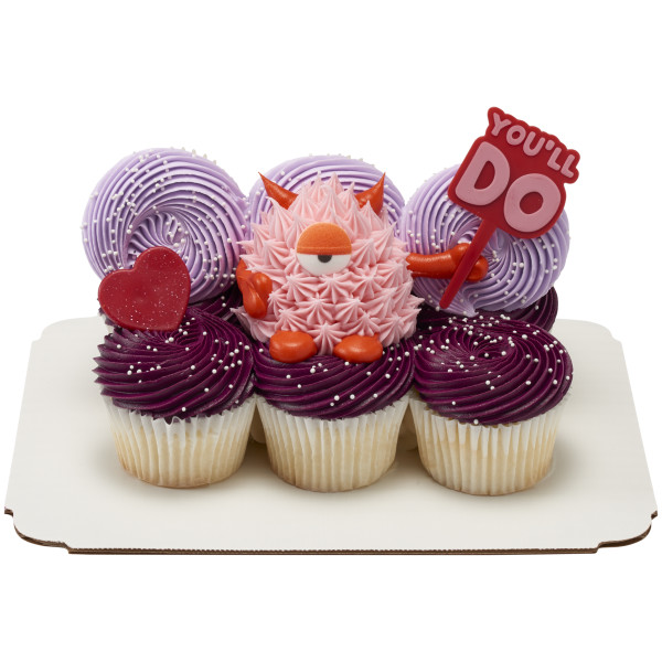 Shimmer Hearts Cupcake Rings