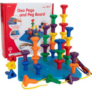 Stacking Shape Pegs & Pegboard Set