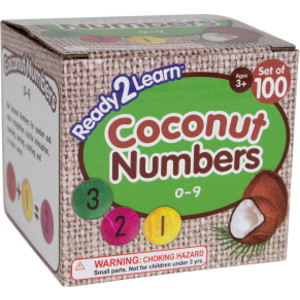 Coconut Numbers - Small - 0-9 - Set of 100