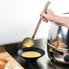 4-ounce one-piece heavy-duty stainless steel ladle with gray Kool-Touch® handle