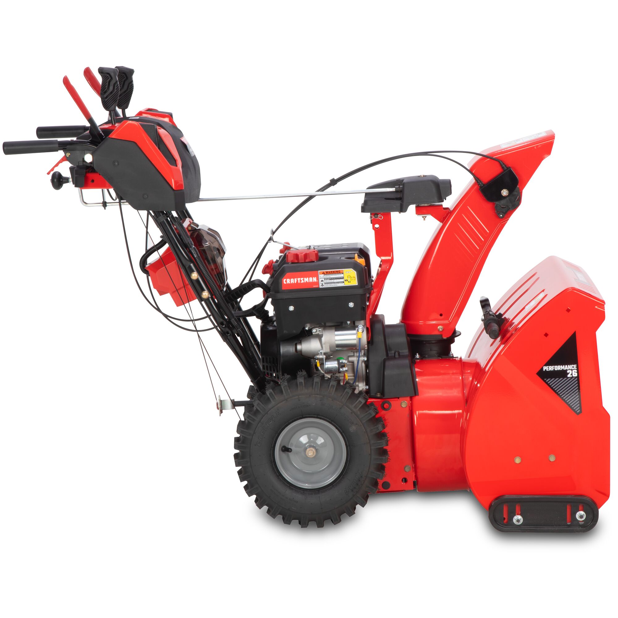 CRAFTSMAN Performance 26 V20* Start 26-in 243-cc Two Stage Gas Snow Blower with V20 Battery Start on white background