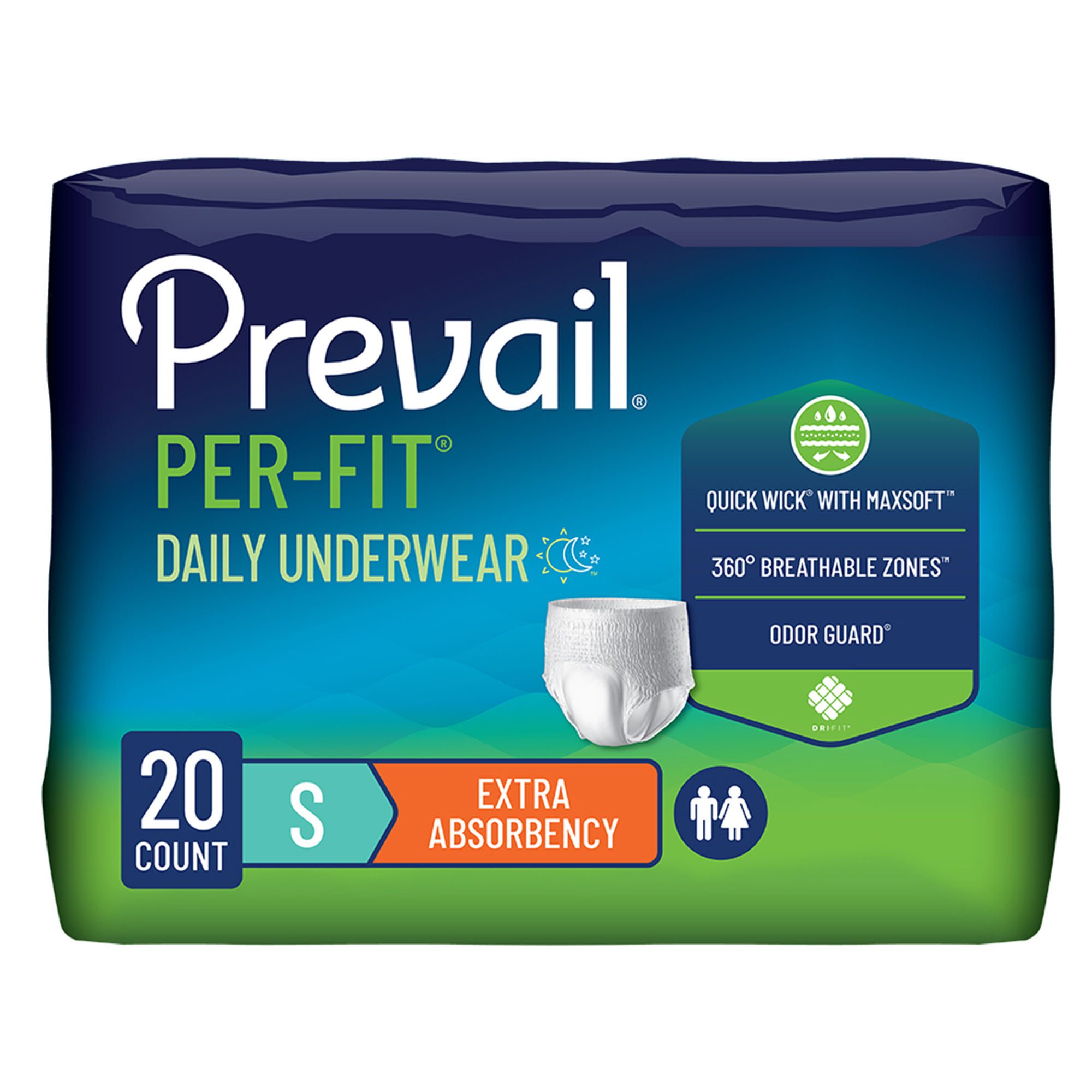 Prevail Per-Fit® Daily Underwear, Small