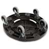 Carlisle, Bronco, Polypropylene, Black, Receptacle Dolly