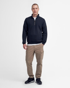 Outline Half-Zip Sweatshirt Classic Black