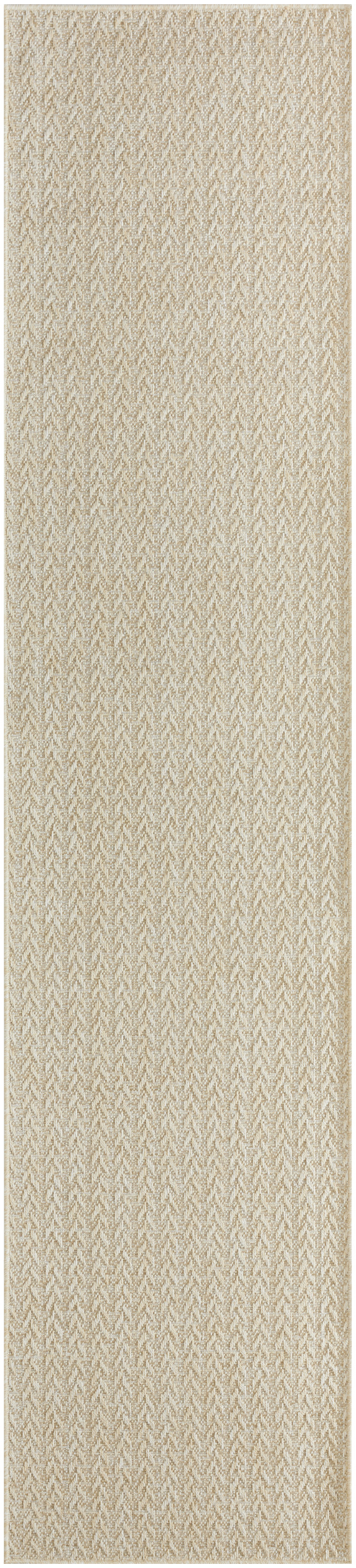 Nourison Tulum 2'2" x 10' Cream Outdoor Rug
