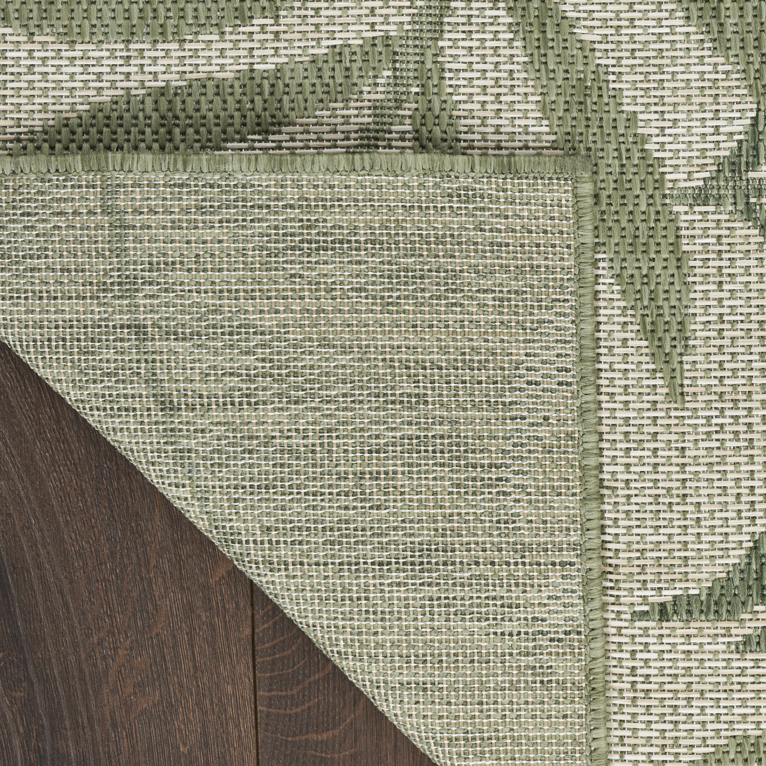 Nourison Garden Oasis 4' x 6' Ivory Green Outdoor Rug