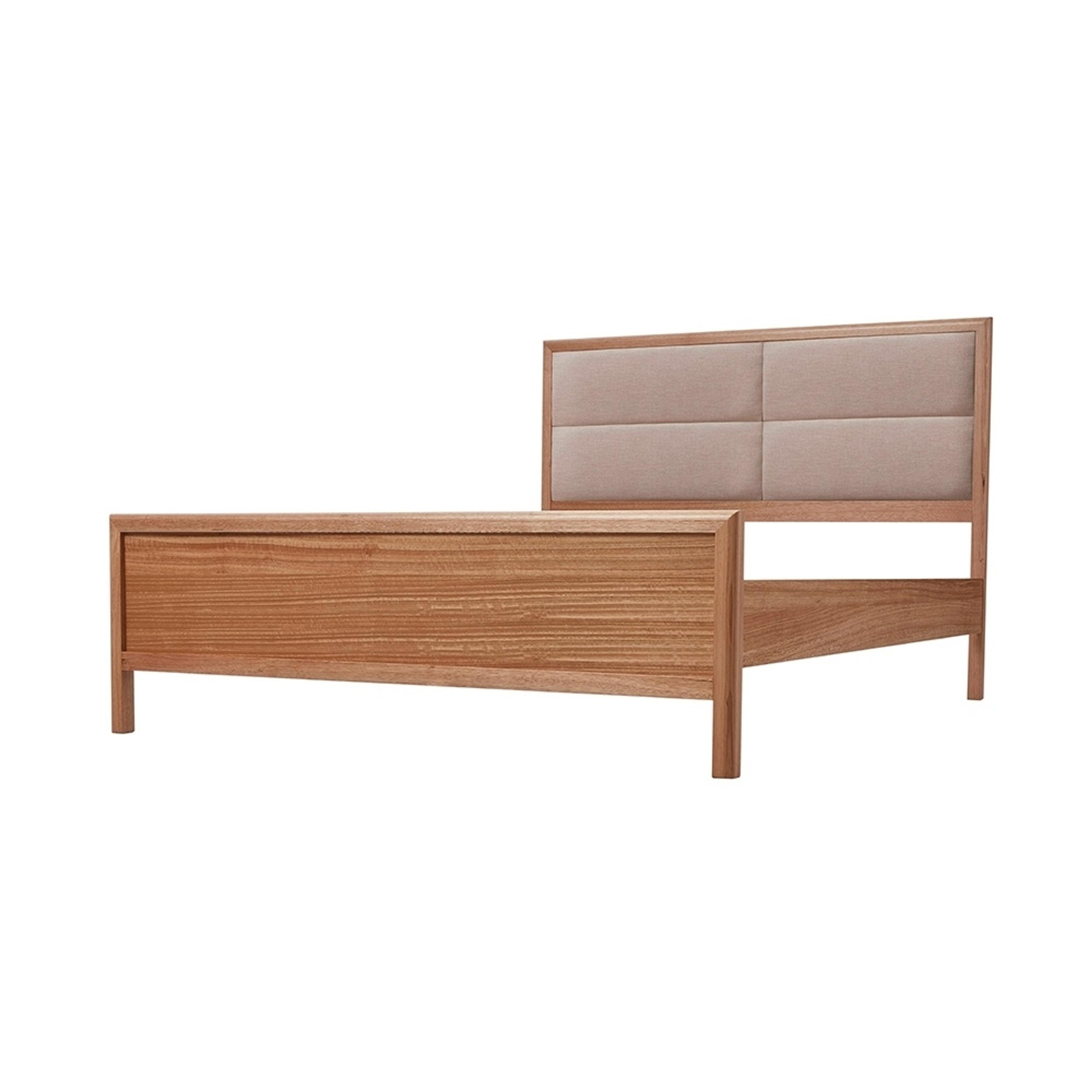 Product image of the  Airlie Bed Frame, W/ Upholstered Headboard, Natural-Keylargo Almond from Forty Winks