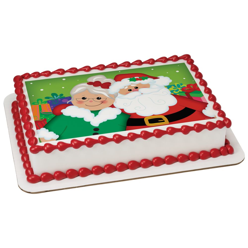 Image Cake Mr. And Mrs. Claus
