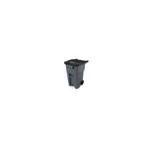 Rubbermaid Commercial, 50gal, Resin, Gray, Square, Receptacle