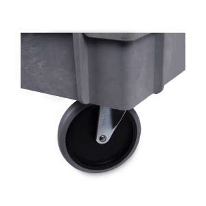 Boardwalk, Flat Handle, Lipped Shelf, 300 lb Capacity, Utility Cart, Gray