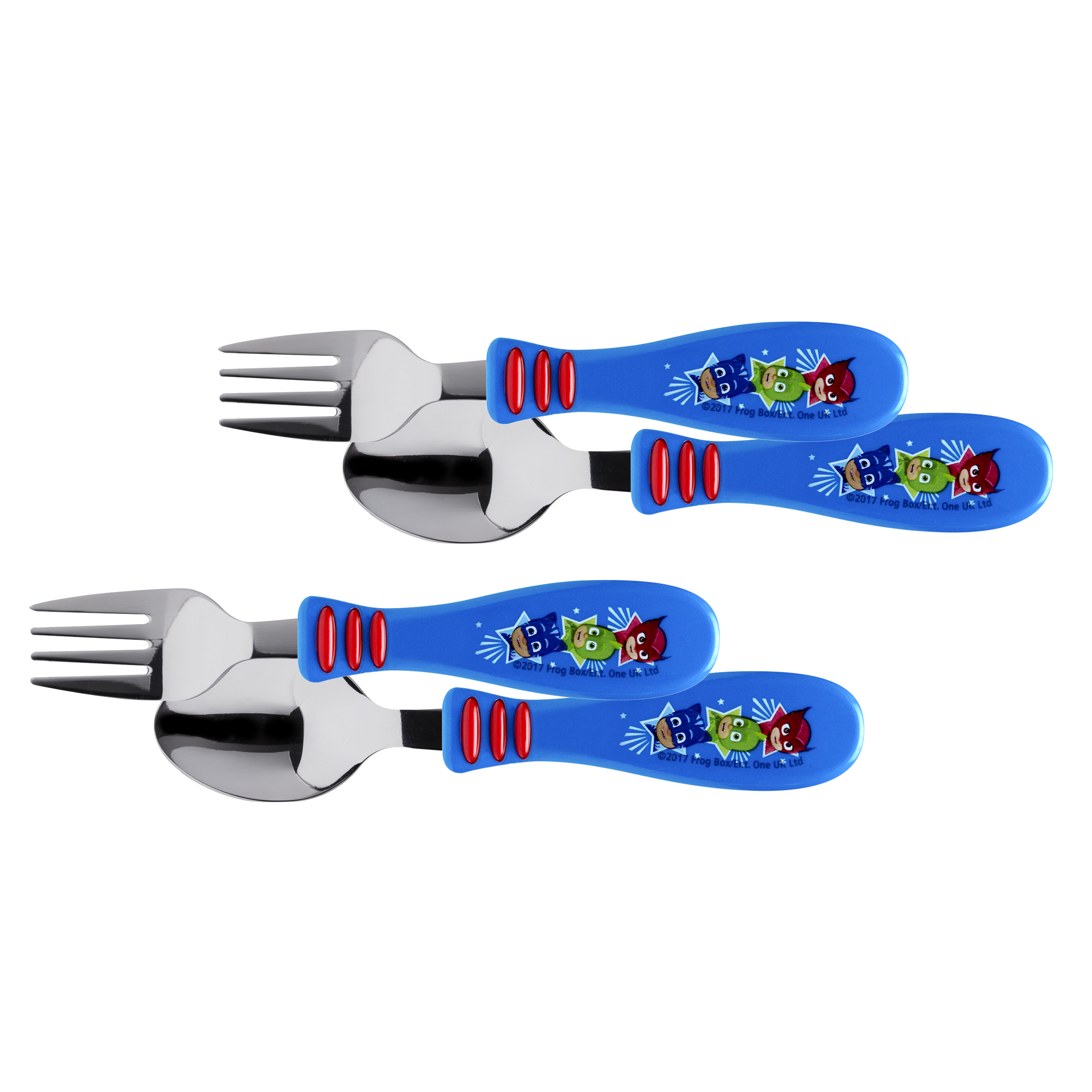 PJ Masks Kid’s Flatware, Catboy, Owlette & Gekko, 4-piece set slideshow image 1 PJ Masks Kid’s Flatware, Catboy, Owlette & Gekko, 4-piece set slideshow image 1