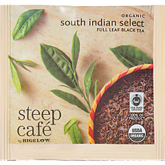steep Café Organic South Indian Select Tea - Box of 50 pyramid tea bags