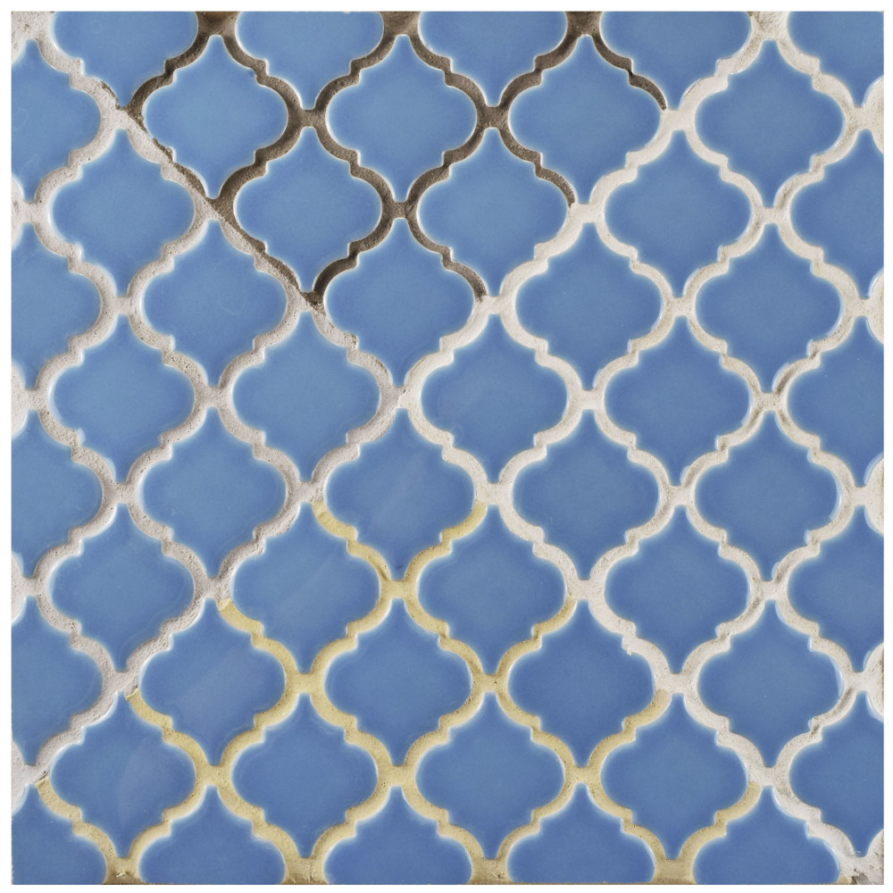 Hudson Tangier Light Blue 12-3/8 in. x 12-3/8 in. Porcelain Mosaic Tile