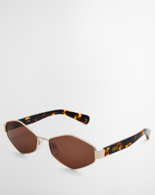 Angular Sunglasses Light Gold
