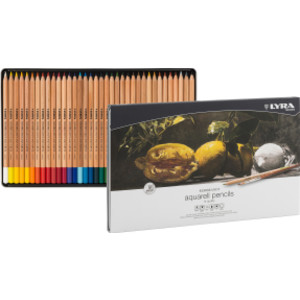 Rembrandt Aquarell Watercolor Pencil Set Tin, Assorted Colors, 36 Pieces