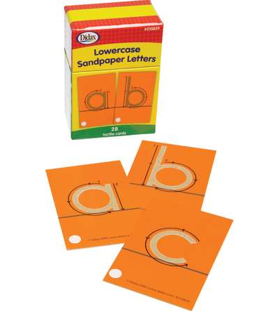 Tactile Sandpaper Letters, Lowercase