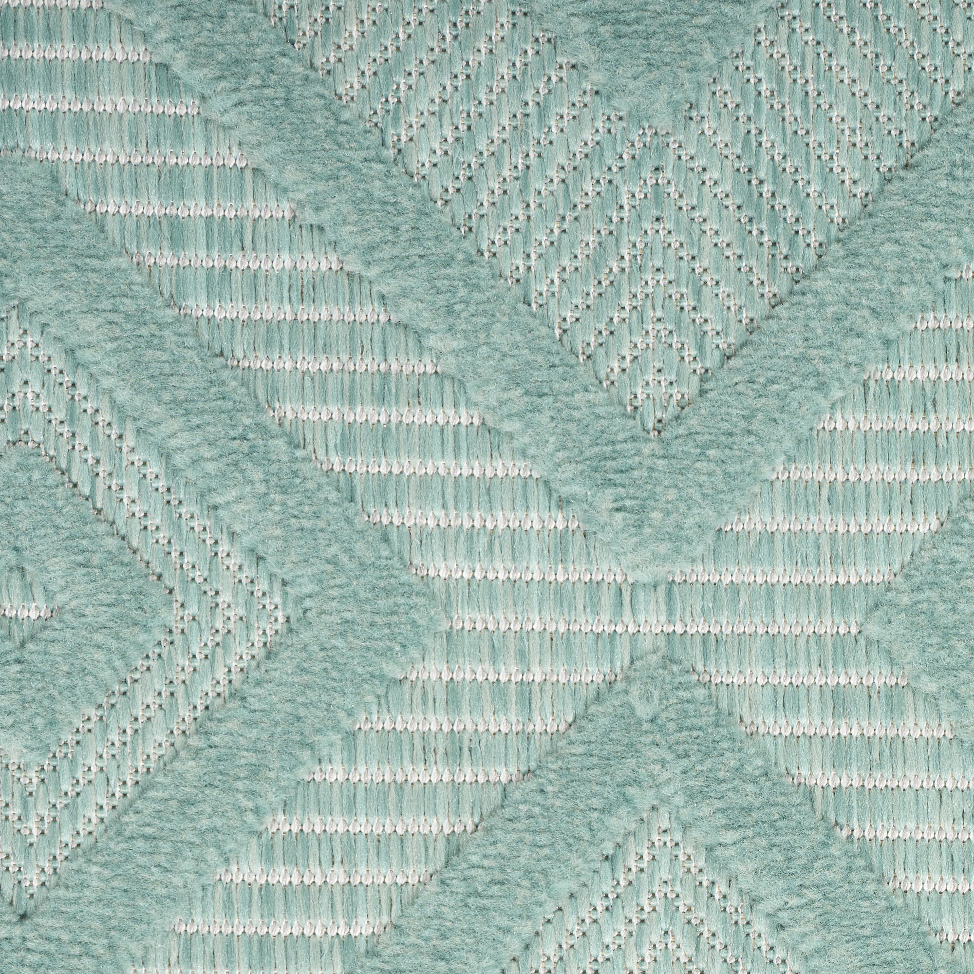 Nourison Versatile 9' x 12' Aqua Teal Modern Rug