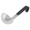 3-ounce one-piece heavy-duty stainless steel ladle with short Kool-Touch® handle