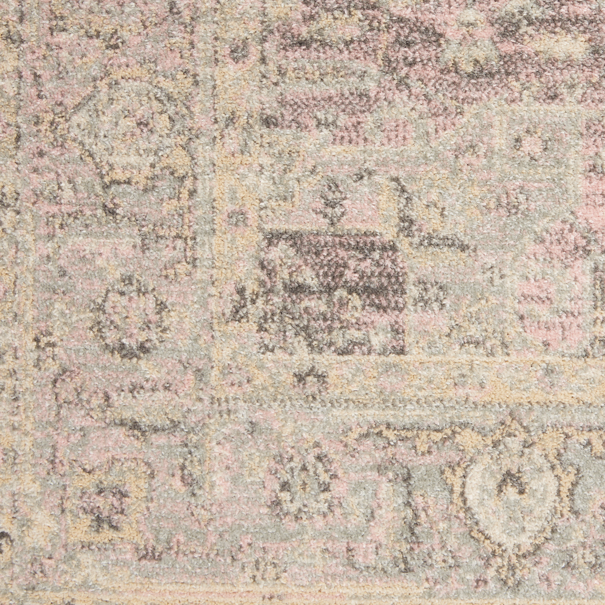 Nourison Tranquil 6' x 9' Ivory Pink Vintage Indoor Rug