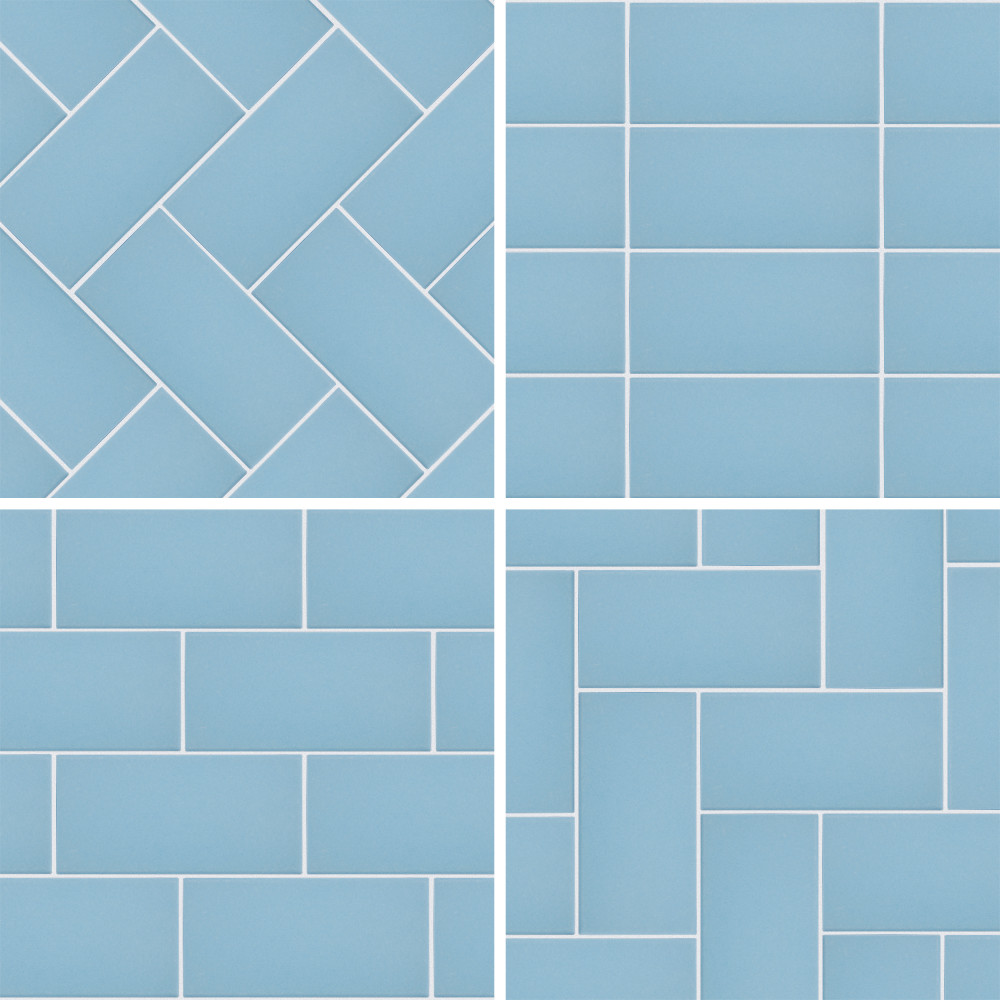 Sample – Piscina Matte Blue with BioTech Porcelain Floor and Wall Tile
