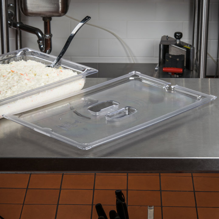 Full-size Super Pan® slotted clear polycarbonate cover