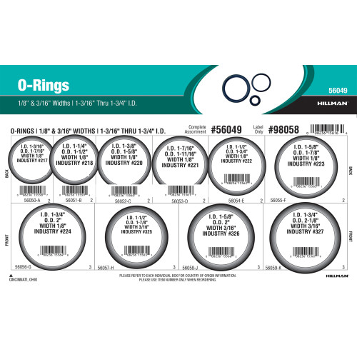 Nitrile O-Ring Assortment (1/8