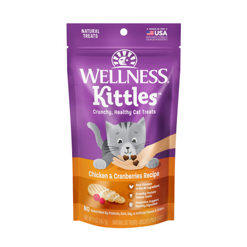 Wellness Kittles Chicken & Cranberry Front packaging