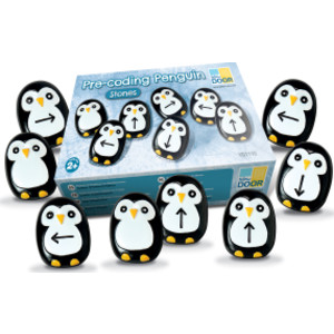 Pre-Coding Penguin Stones, Set of 18