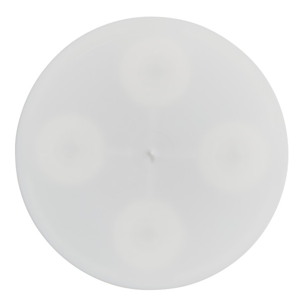 6" Round White Separator Plate