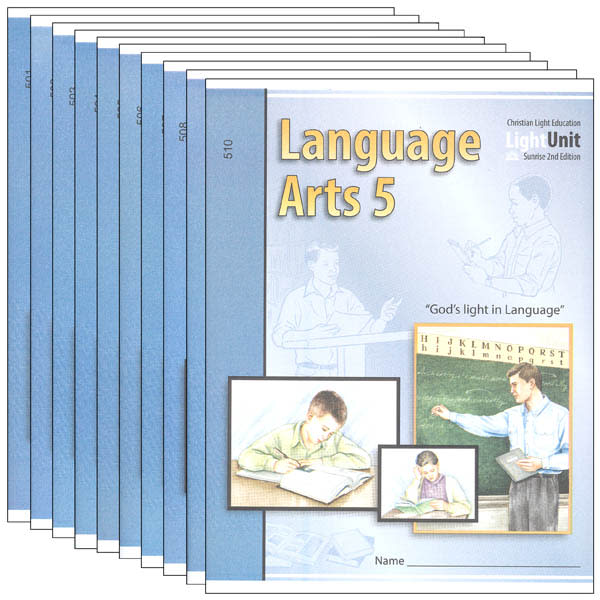 Christian Light Language Arts LightUnit 501-510 Set Sunrise 2nd Edition