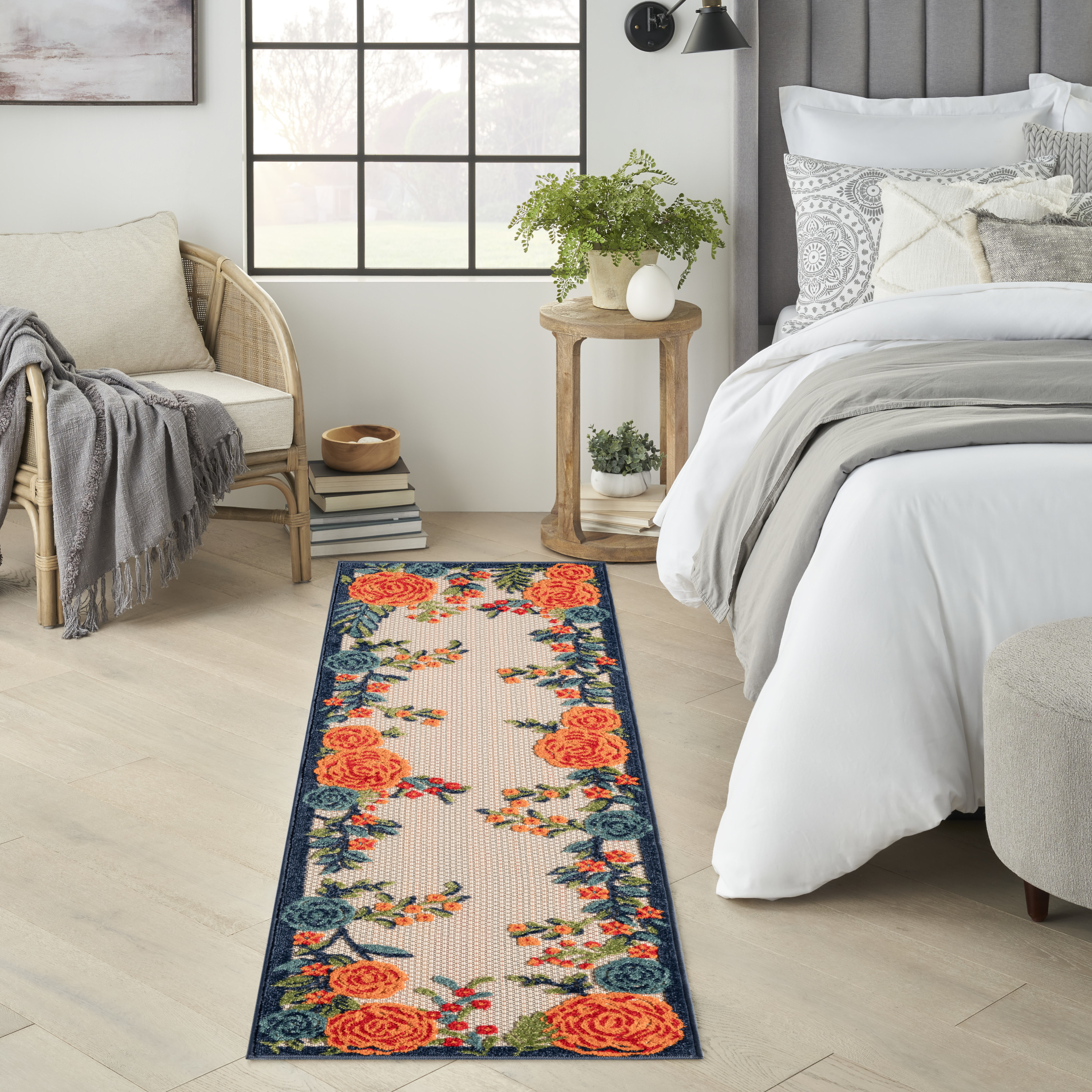 Nourison Aloha 2' x 6' Multicolor Outdoor Rug