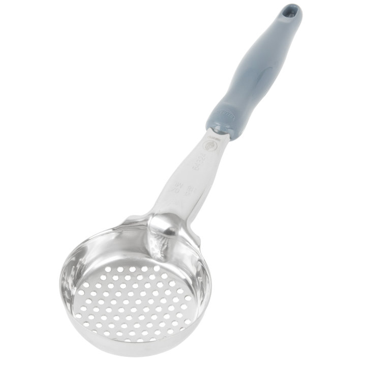 4ounce onepiece heavyduty perforated round Spoodle® utensil with gray nylon handle Vollrath