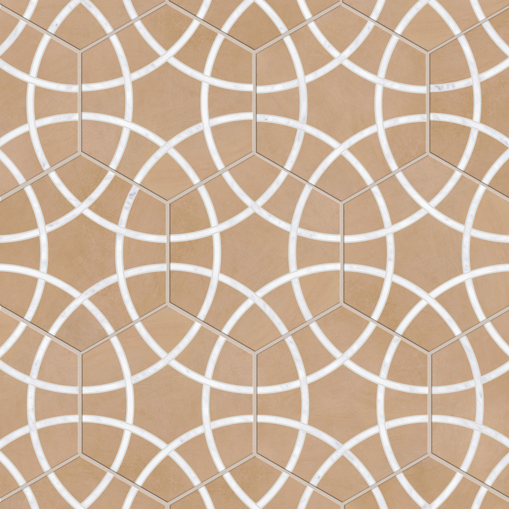 Bari Hex Terra Deco 11-1/4 in. x 13 in. Porcelain Floor and Wall Tile