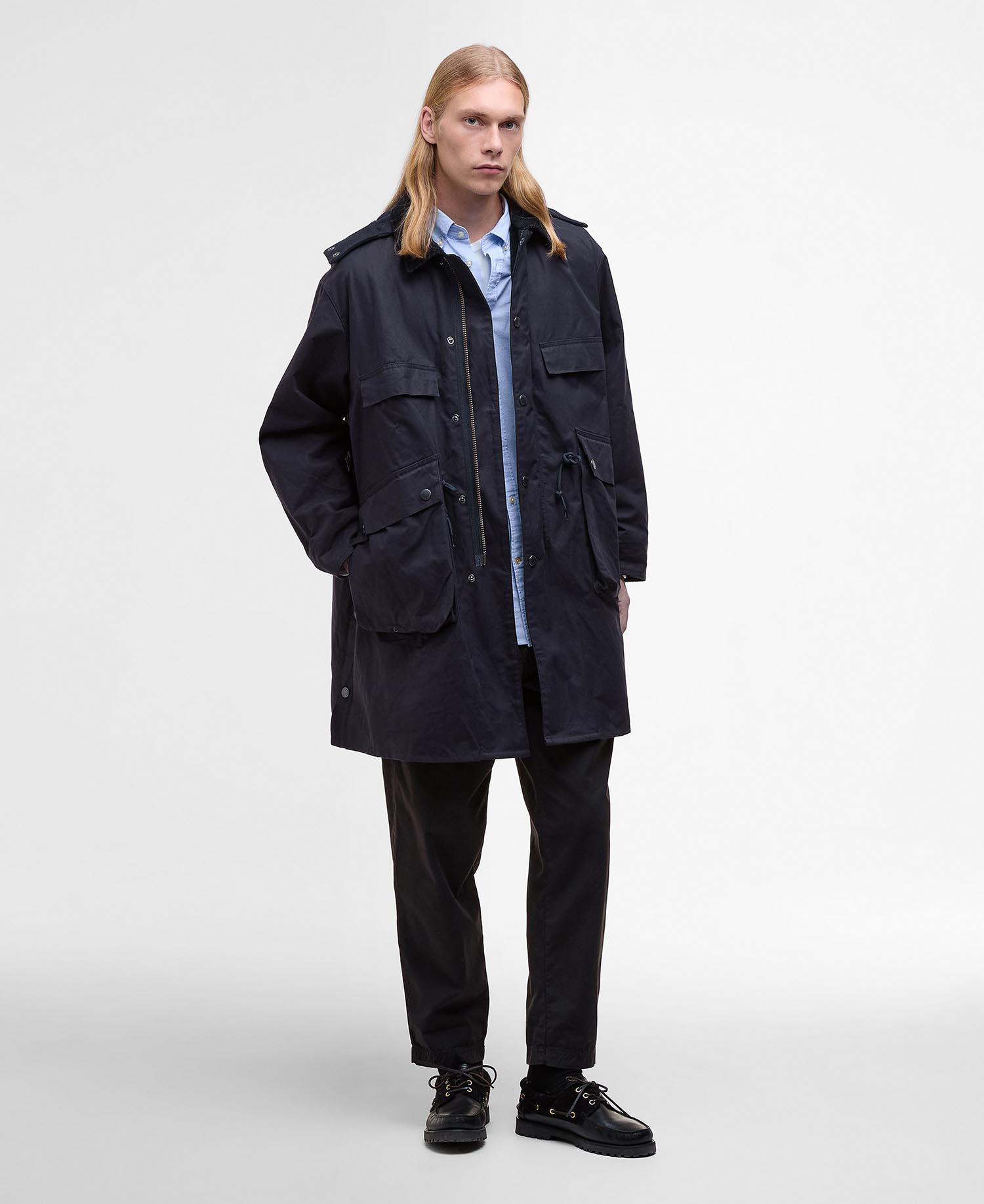 Barbour x Kaptain Sunshine Oversized Bedale Casual Field Coat image number 1