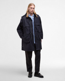 Barbour x Kaptain Sunshine Oversized Bedale Casual Field Coat Dark Indigo