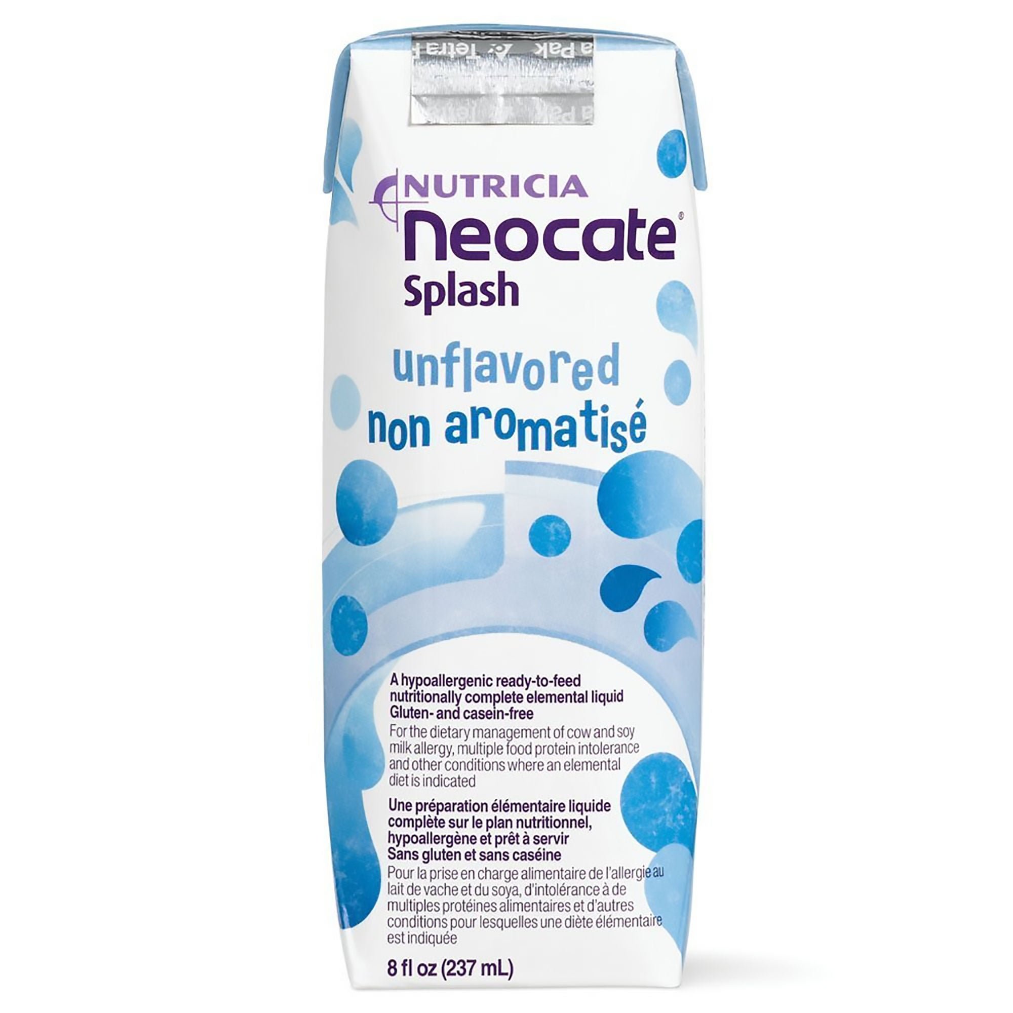Neocate® Splash Hypoallergenic Ready-to-Feed Elemental Liquid, 8-ounce carton