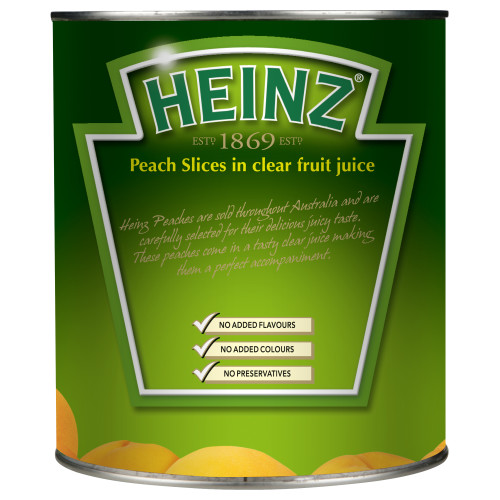  Heinz Peach Slices in Clear Fruit Juice 3kg 