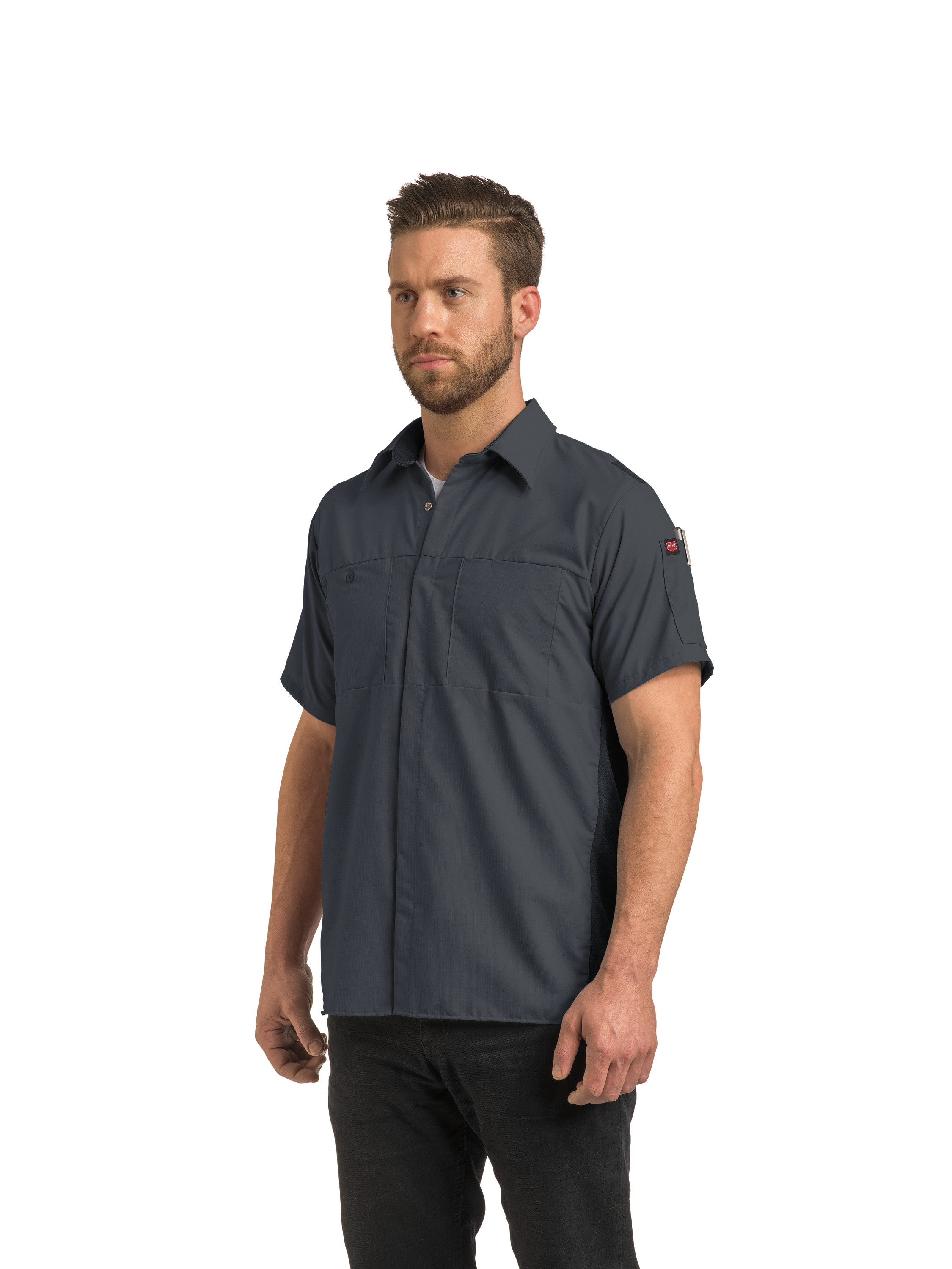 Camisa Red Kap para hombre manga corta Performance Plus Shop con tecnología Oilblok - Imagen 20 de 41